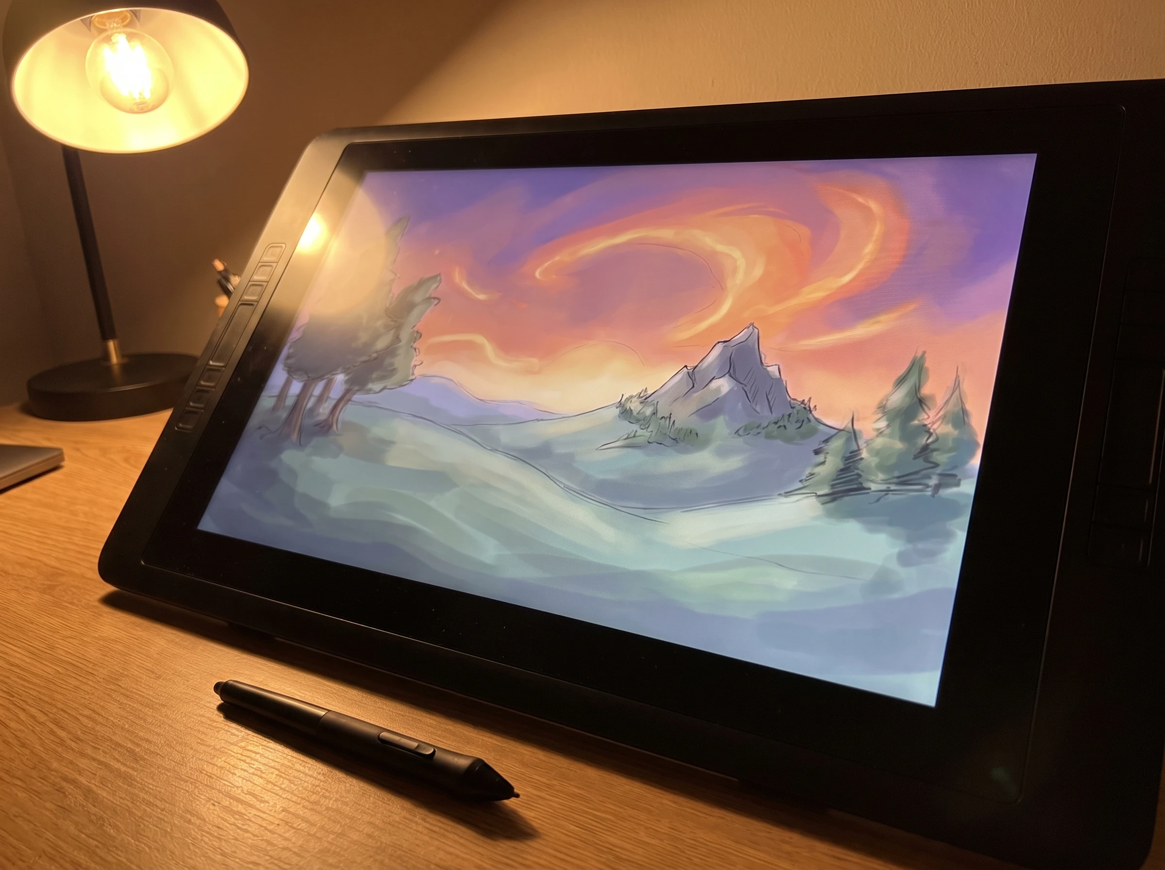 Digital art before AI enhancement
