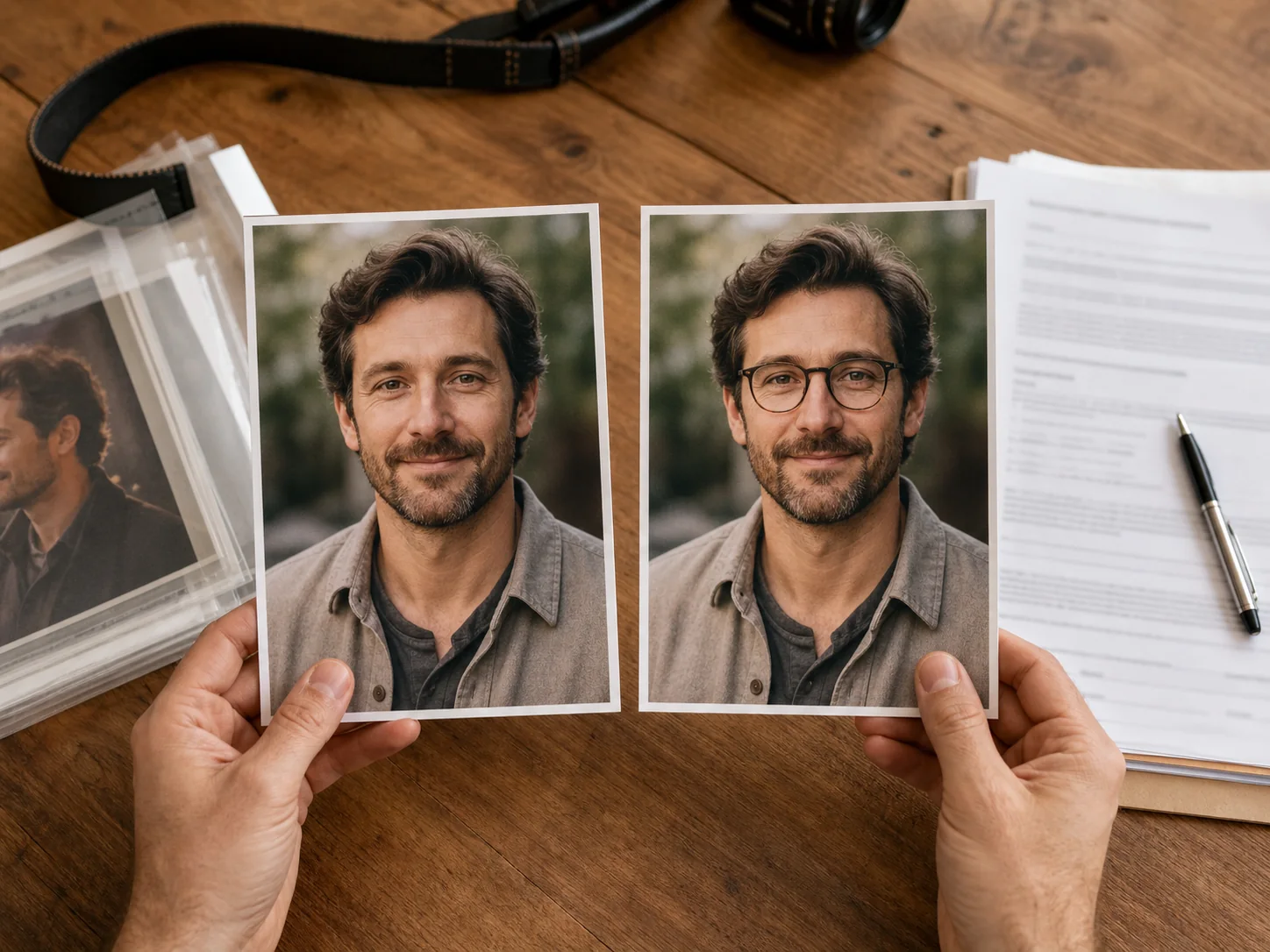 Responsible AI image replacement guidance graphic for consent, copyright, and commercial authenticity